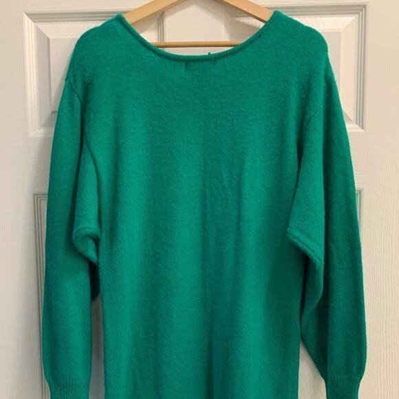 Interiss VNTG Green Beaded Sweater Dress - L - Picture 5 of 9